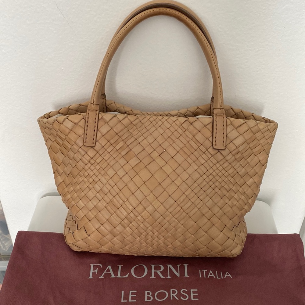 FALORNI Italia Le Borse Ram Leather Mesh Bag 💼